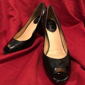 HOT Cole Haan@Nike Air, Peeptoe Patent Leather 8.5